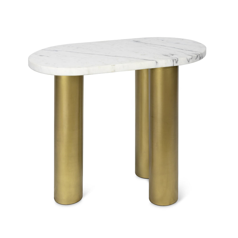 Regina Andrew Canada - End Table - Gabrielle - Natural Stone- Union Lighting Luminaires Decor