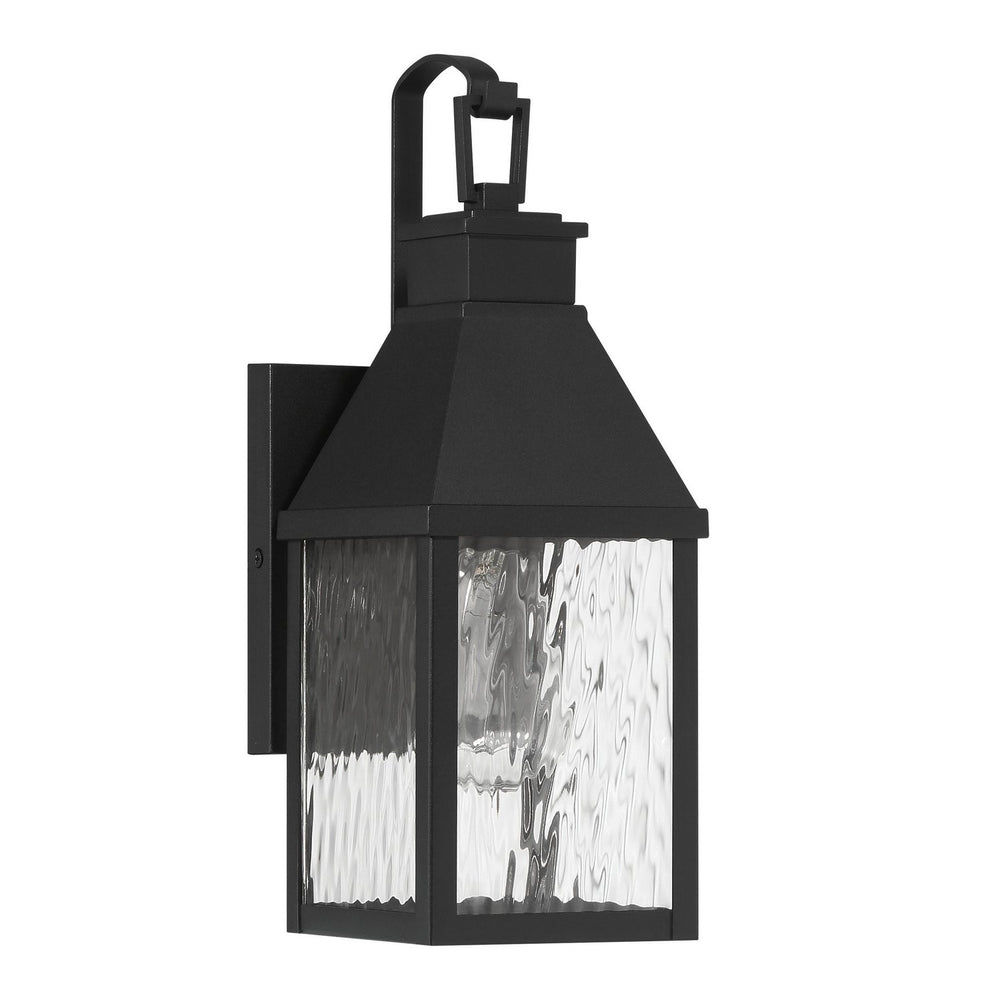 Thesis Canada - One Light Exterior Wall Sconce - Glencrest - Textured Black- Union Lighting Luminaires Decor