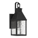 Thesis Canada - One Light Exterior Wall Sconce - Glencrest - Textured Black- Union Lighting Luminaires Decor
