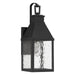 Thesis Canada - One Light Exterior Wall Sconce - Glencrest - Textured Black- Union Lighting Luminaires Decor