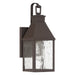 Thesis Canada - One Light Exterior Wall Sconce - Glencrest - Dark Bronze- Union Lighting Luminaires Decor
