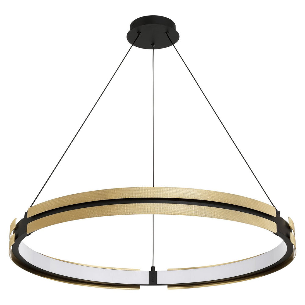 Thesis Canada - LED Pendant - Grazia - Matte Black/Brushed Gold- Union Lighting Luminaires Decor