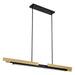 Thesis Canada - LED Linear Pendant - Grazia - Matte Black/Brushed Gold- Union Lighting Luminaires Decor