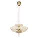 Thesis Canada - Four Light Convertible Pendant - Fiorello - Brushed Gold- Union Lighting Luminaires Decor