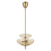 Thesis Canada - Three Light Convertible Pendant - Fiorello - Brushed Gold- Union Lighting Luminaires Decor