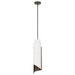 Thesis Canada - One Light Pendant - Enzio - Forged Bronze, Matte White- Union Lighting Luminaires Decor