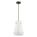 Thesis Canada - One Light Convertible Pendant - Bryony - Forged Bronze- Union Lighting Luminaires Decor