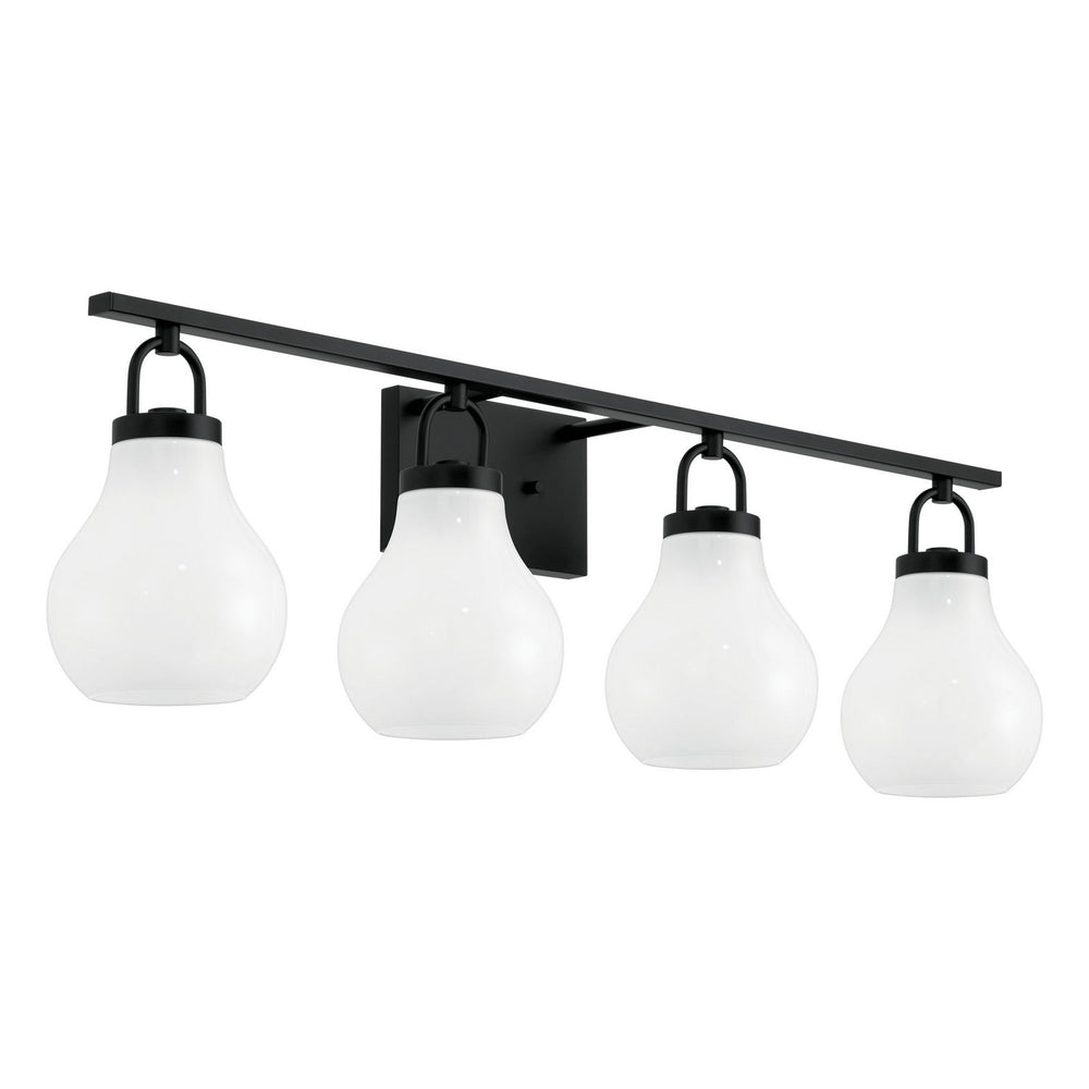 Thesis Canada - Four Light Vanity - Mansfield - Matte Black- Union Lighting Luminaires Decor