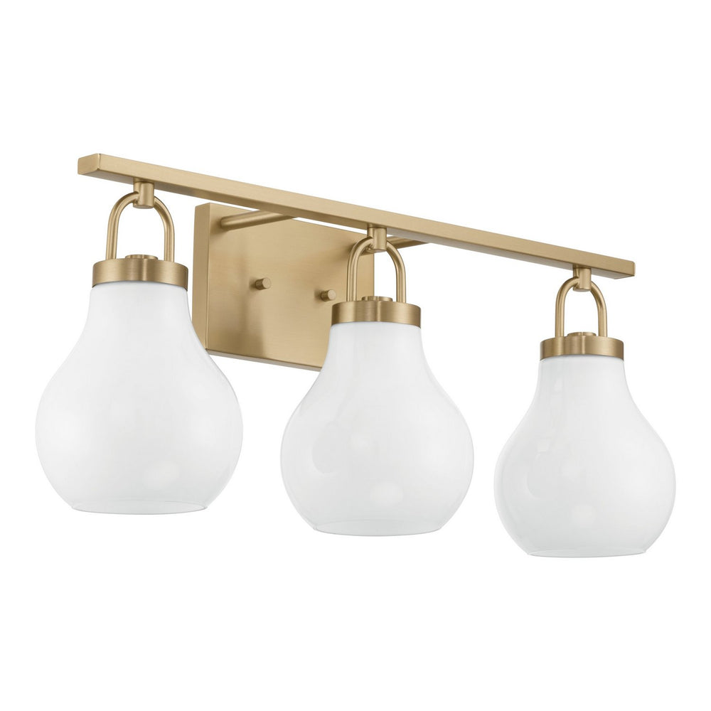 Thesis Canada - Three Light Vanity - Mansfield - Champagne Gold- Union Lighting Luminaires Decor