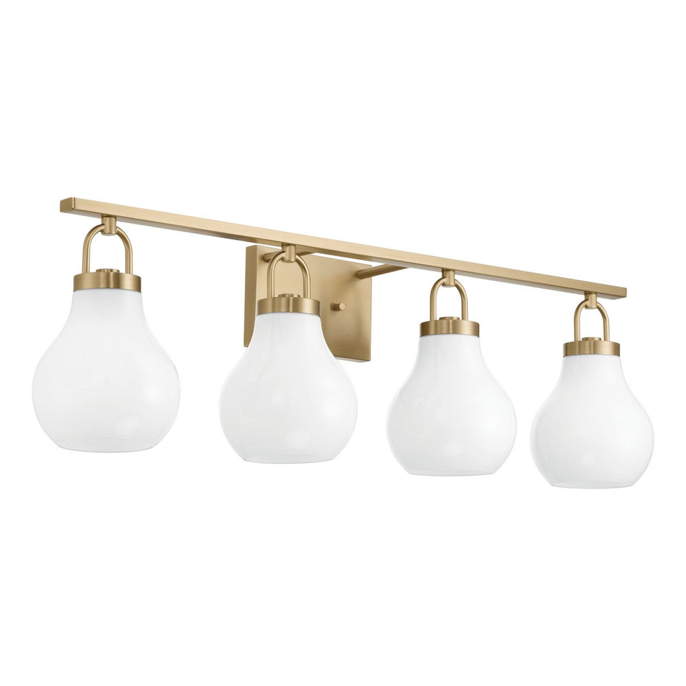 Thesis Canada - Four Light Vanity - Mansfield - Champagne Gold- Union Lighting Luminaires Decor