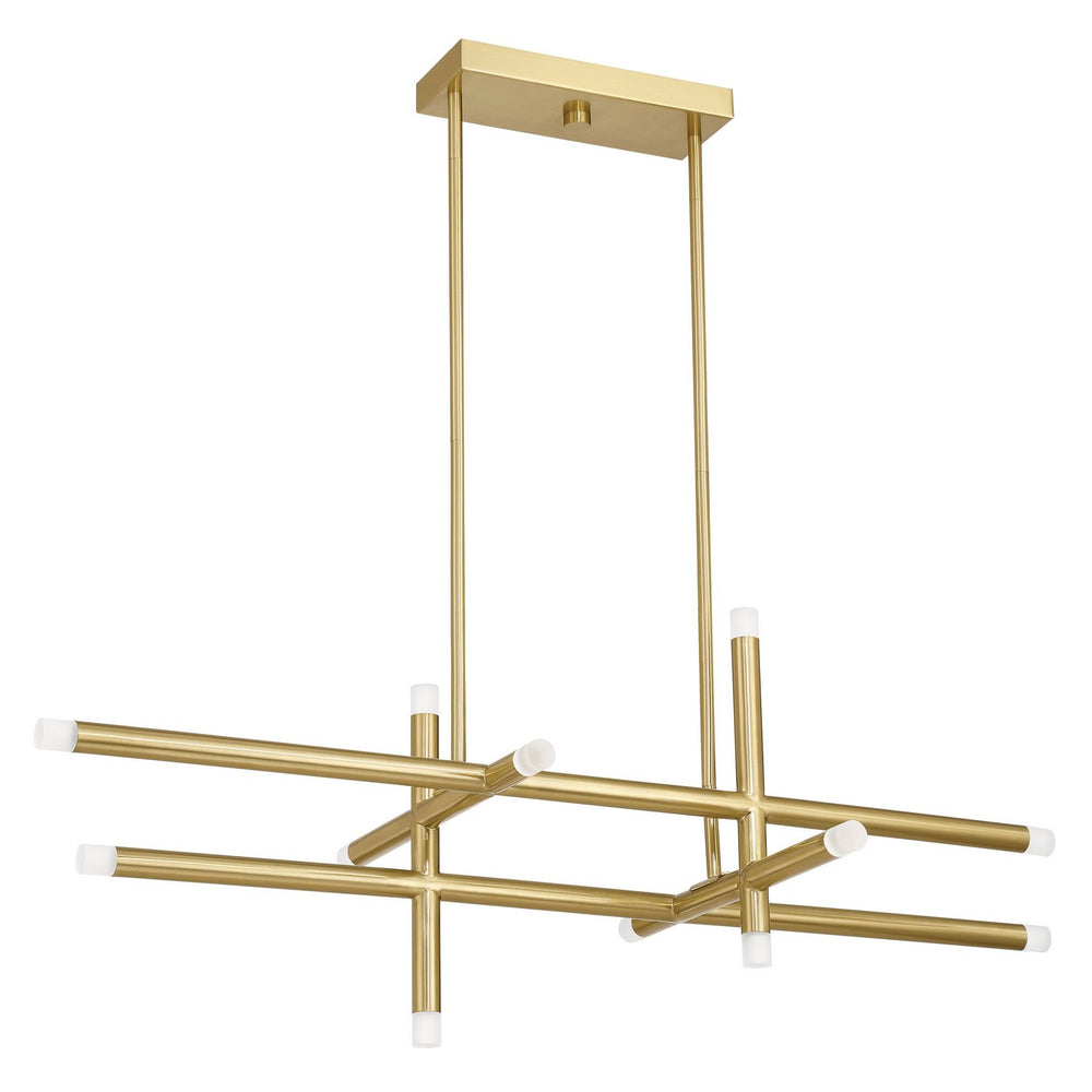 Thesis Canada - LED Chandelier - Manhattan - Brushed Gold- Union Lighting Luminaires Decor