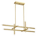 Thesis Canada - LED Chandelier - Manhattan - Brushed Gold- Union Lighting Luminaires Decor