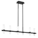 Thesis Canada - LED Linear Chandelier - Ristretto - Matte Black- Union Lighting Luminaires Decor