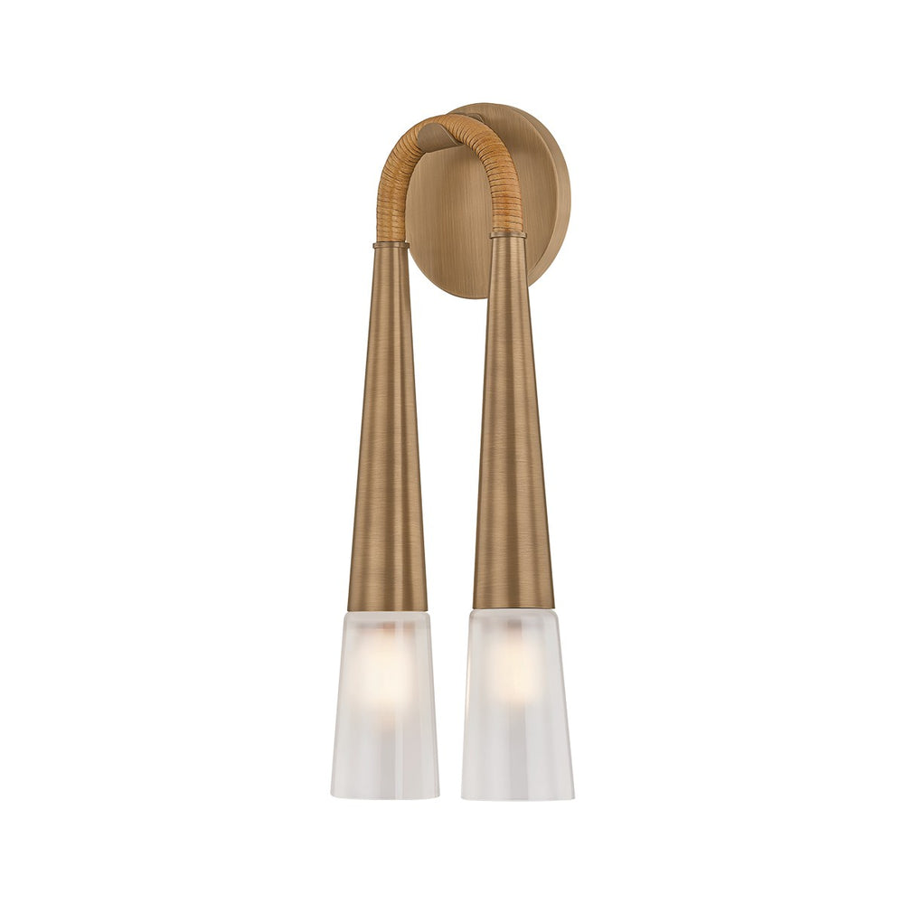 Troy Lighting Canada - Two Light Wall Sconce - Hawke - Patina Brass- Union Lighting Luminaires Decor