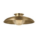 Troy Lighting Canada - One Light Semi Flush Mount - Braxton - Patina Brass- Union Lighting Luminaires Decor