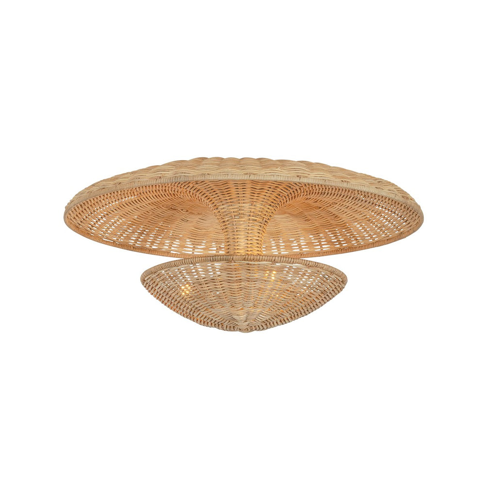 Troy Lighting Canada - Three Light Semi Flush Mount - Draco - Bronze Leaf- Union Lighting Luminaires Decor