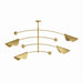 Regina Andrew Canada - Four Light Chandelier - Eclipse - Natural Brass- Union Lighting Luminaires Decor