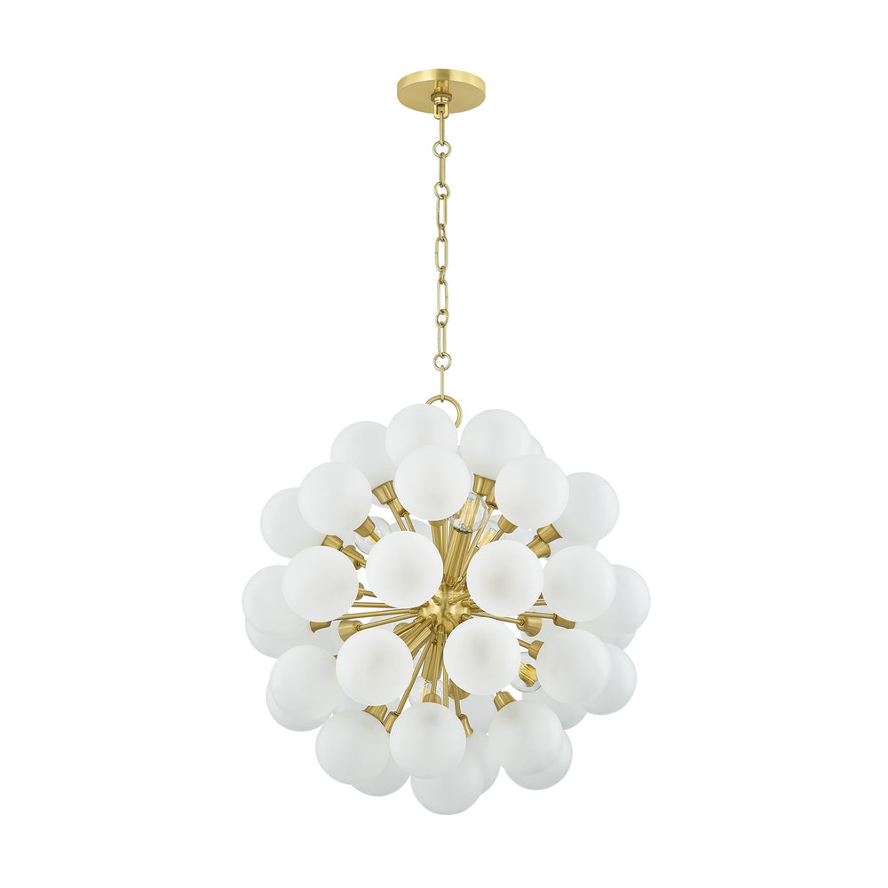 Mitzi Canada - Six Light Chandelier - Antoneta - Aged Brass- Union Lighting Luminaires Decor