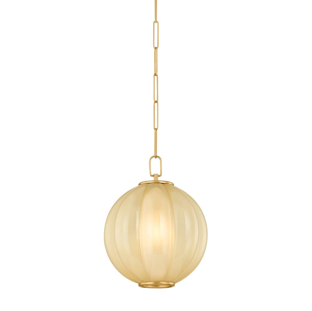 Mitzi Canada - One Light Pendant - Bernadine - Aged Brass- Union Lighting Luminaires Decor