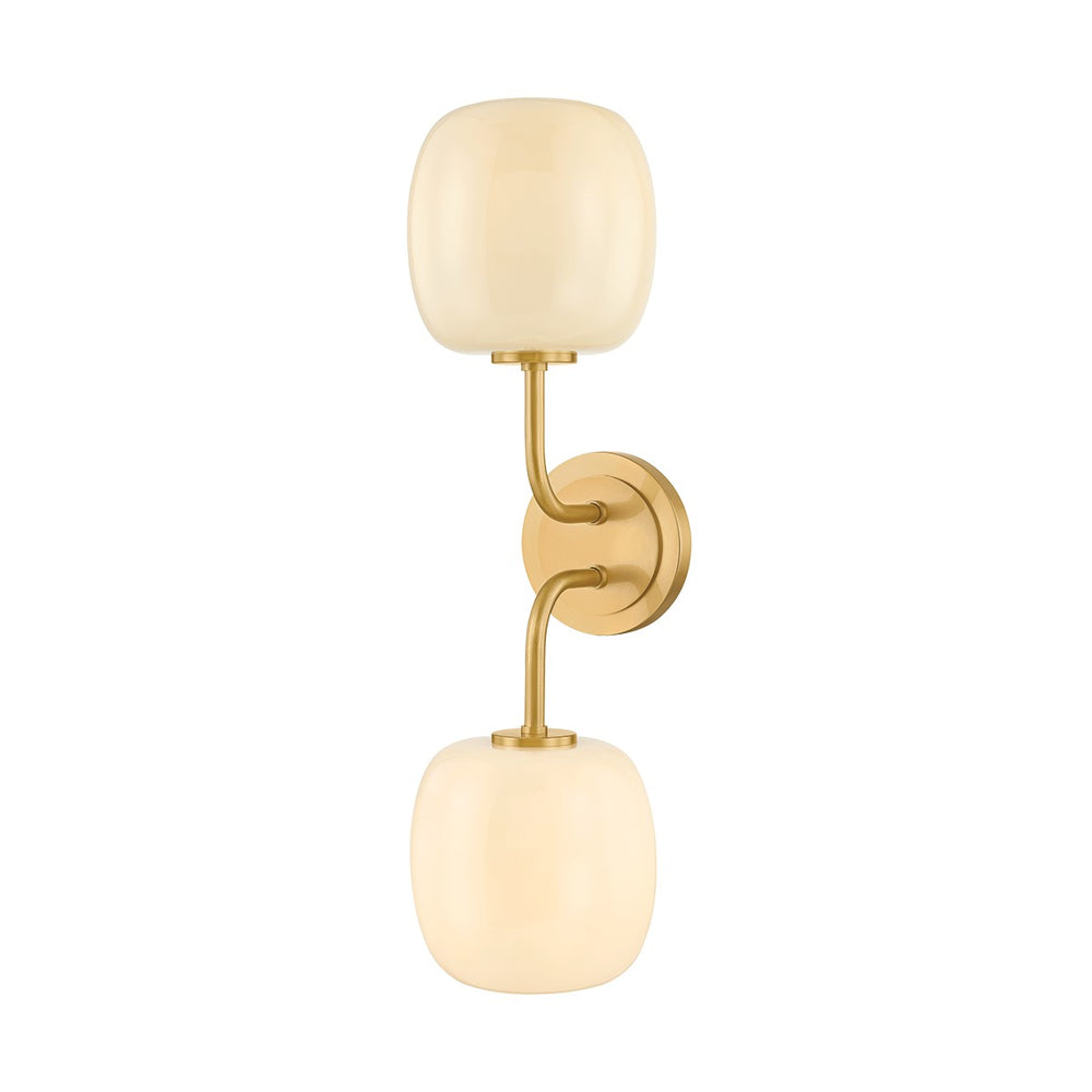Mitzi Canada - Two Light Bath - Lisette - Aged Brass- Union Lighting Luminaires Decor