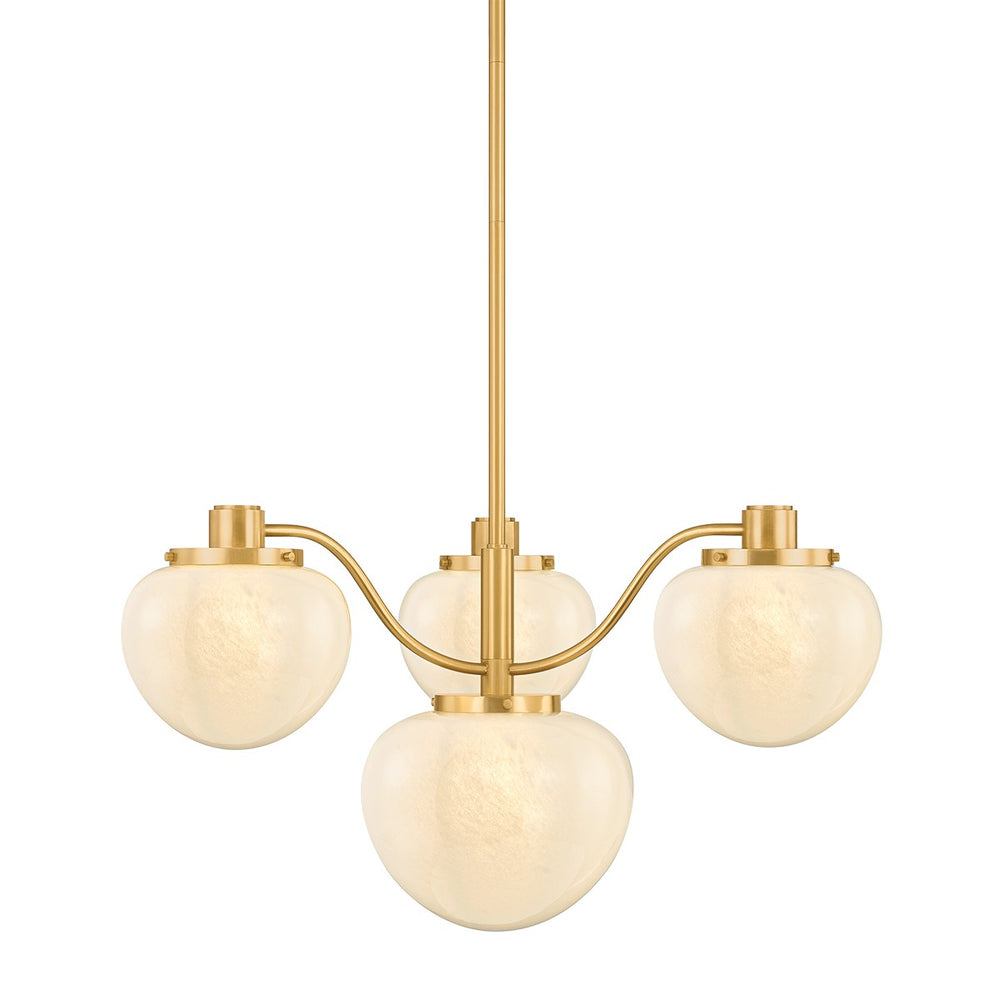 Mitzi Canada - Four Light Chandelier - Kristen - Aged Brass- Union Lighting Luminaires Decor