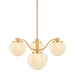 Mitzi Canada - Four Light Chandelier - Kristen - Aged Brass- Union Lighting Luminaires Decor