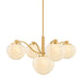 Mitzi Canada - Five Light Chandelier - Kristen - Aged Brass- Union Lighting Luminaires Decor