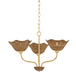 Mitzi Canada - Three Light Chandelier - Kehlani - Aged Brass- Union Lighting Luminaires Decor
