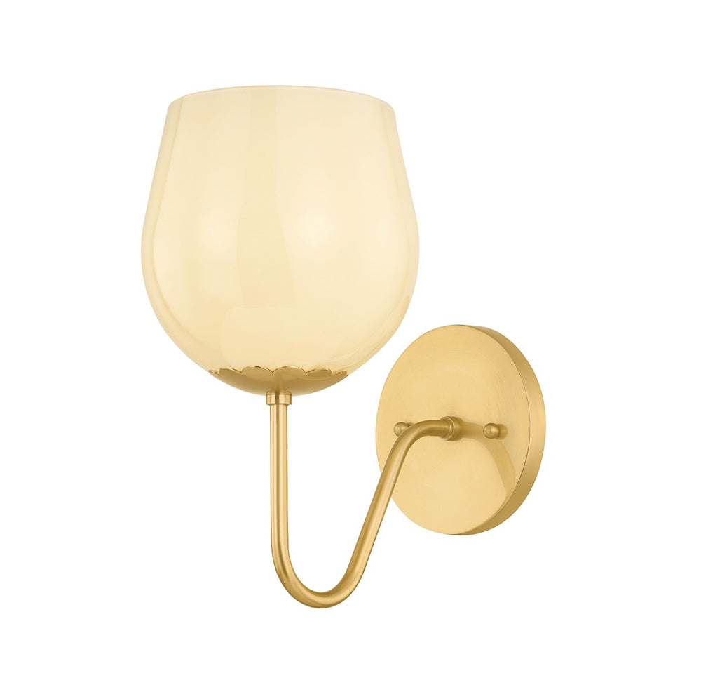 Mitzi Canada - One Light Wall Sconce - Genevieve - Aged Brass- Union Lighting Luminaires Decor
