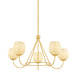 Mitzi Canada - One Light Chandelier - Genevieve - Aged Brass- Union Lighting Luminaires Decor