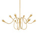 Mitzi Canada - Eight Light Chandelier - Anaise - Aged Brass- Union Lighting Luminaires Decor