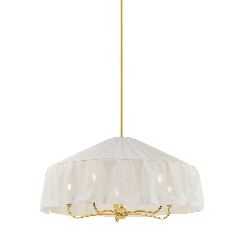 Mitzi Canada - Five Light Pendant - Shivonne - Aged Brass- Union Lighting Luminaires Decor