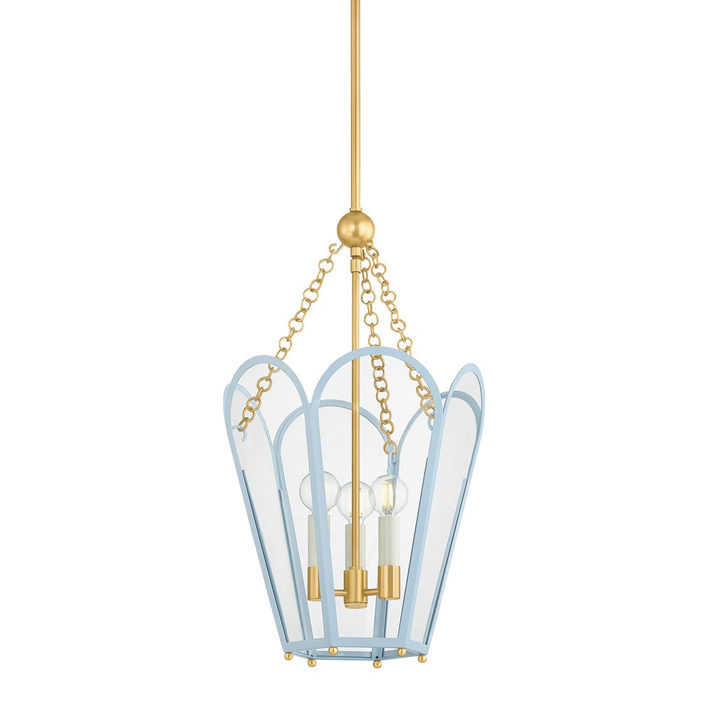 Mitzi Canada - Three Light Lantern - Clarisse - Aged Brass- Union Lighting Luminaires Decor