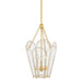 Mitzi Canada - Three Light Lantern - Clarisse - Aged Brass- Union Lighting Luminaires Decor