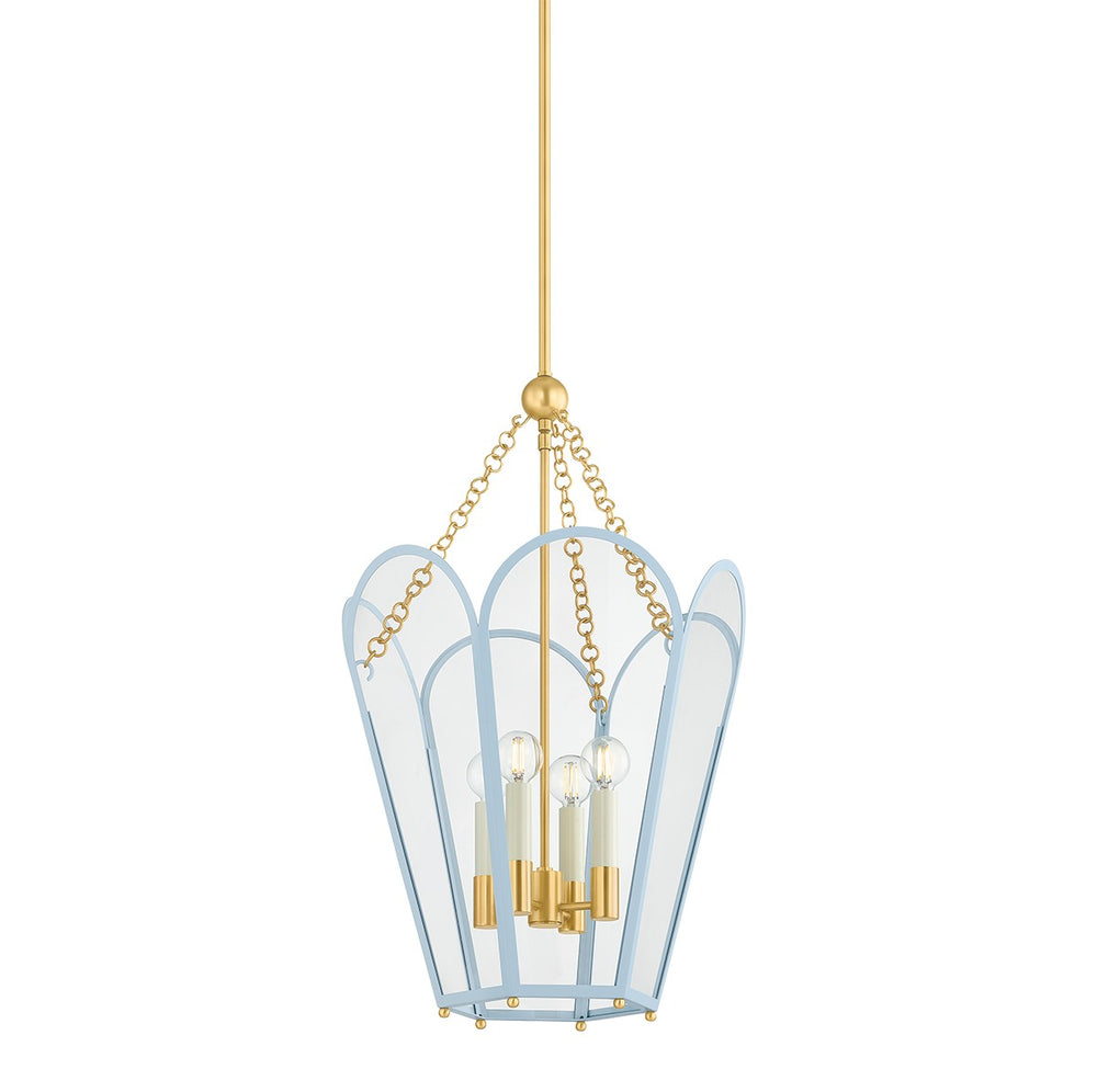 Mitzi Canada - Four Light Lantern - Clarisse - Aged Brass- Union Lighting Luminaires Decor
