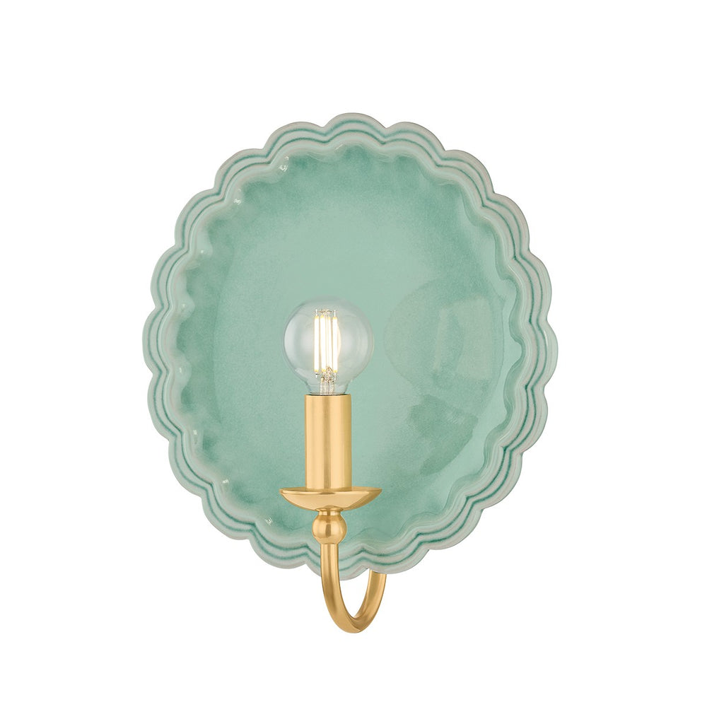Mitzi Canada - One Light Wall Sconce - Paulette - Aged Brass- Union Lighting Luminaires Decor