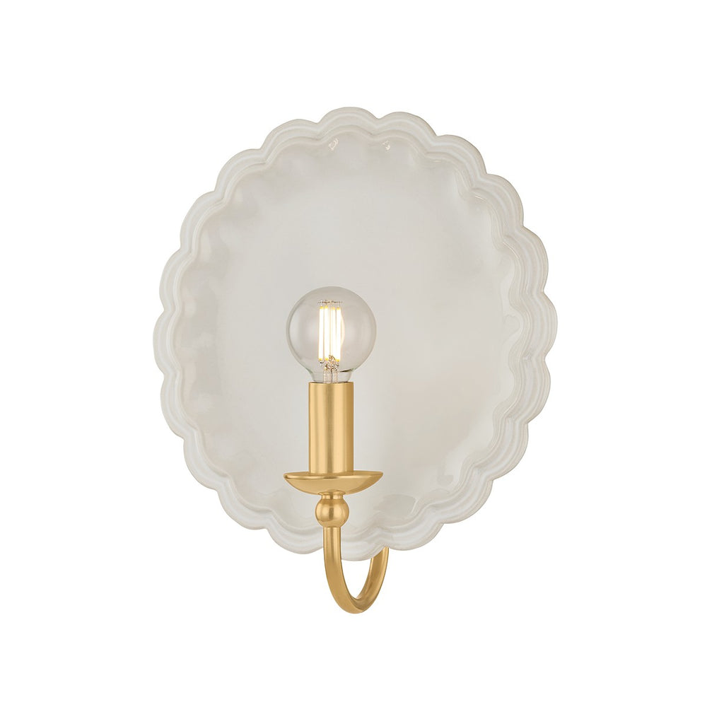 Mitzi Canada - One Light Wall Sconce - Paulette - Aged Brass- Union Lighting Luminaires Decor