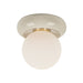 Mitzi Canada - One Light Flush Mount - Tyra - Aged Brass- Union Lighting Luminaires Decor