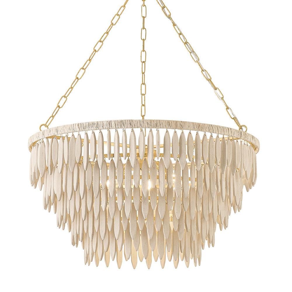 Mitzi Canada - Five Light Chandelier - Tiffany - Aged Brass- Union Lighting Luminaires Decor
