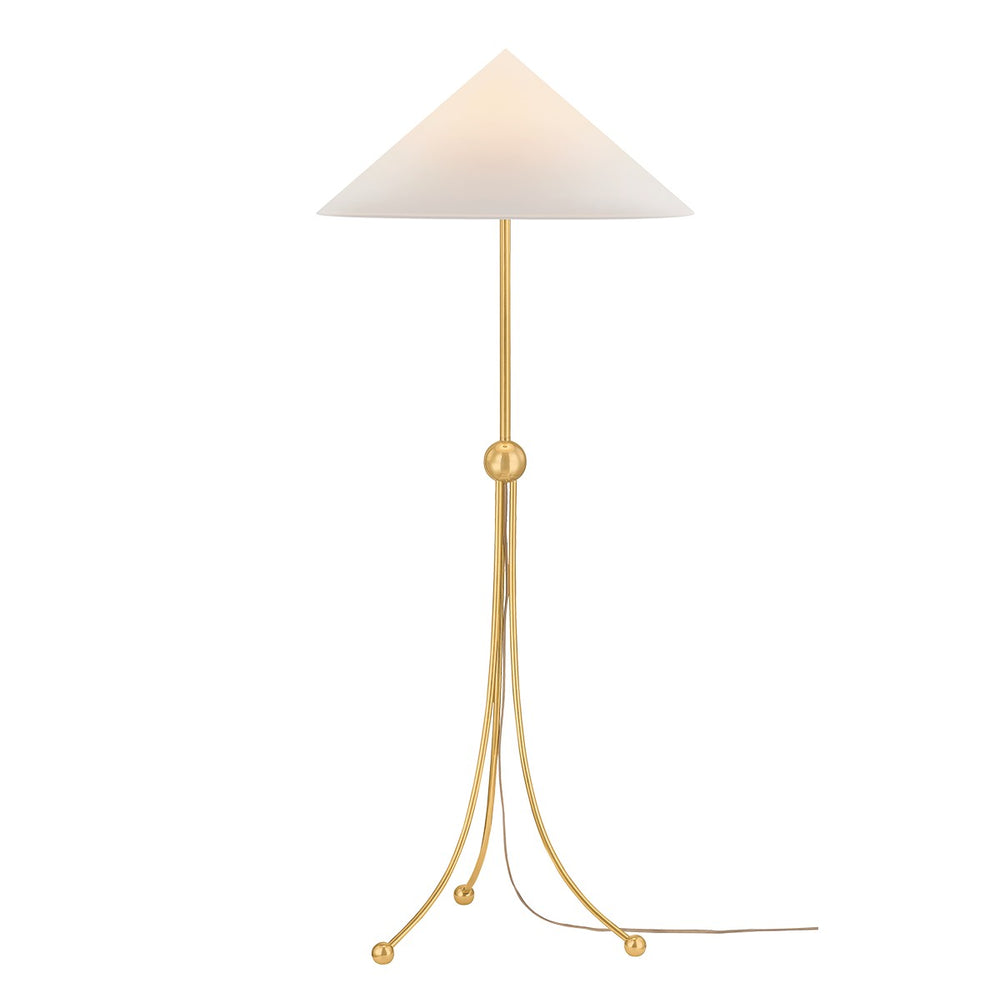 Mitzi Canada - One Light Floor Lamp - Katya - Aged Brass- Union Lighting Luminaires Decor