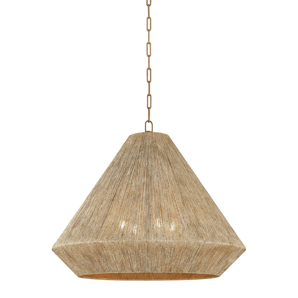 Troy Lighting Canada - Four Light Pendant - Keats - Patina Brass- Union Lighting Luminaires Decor