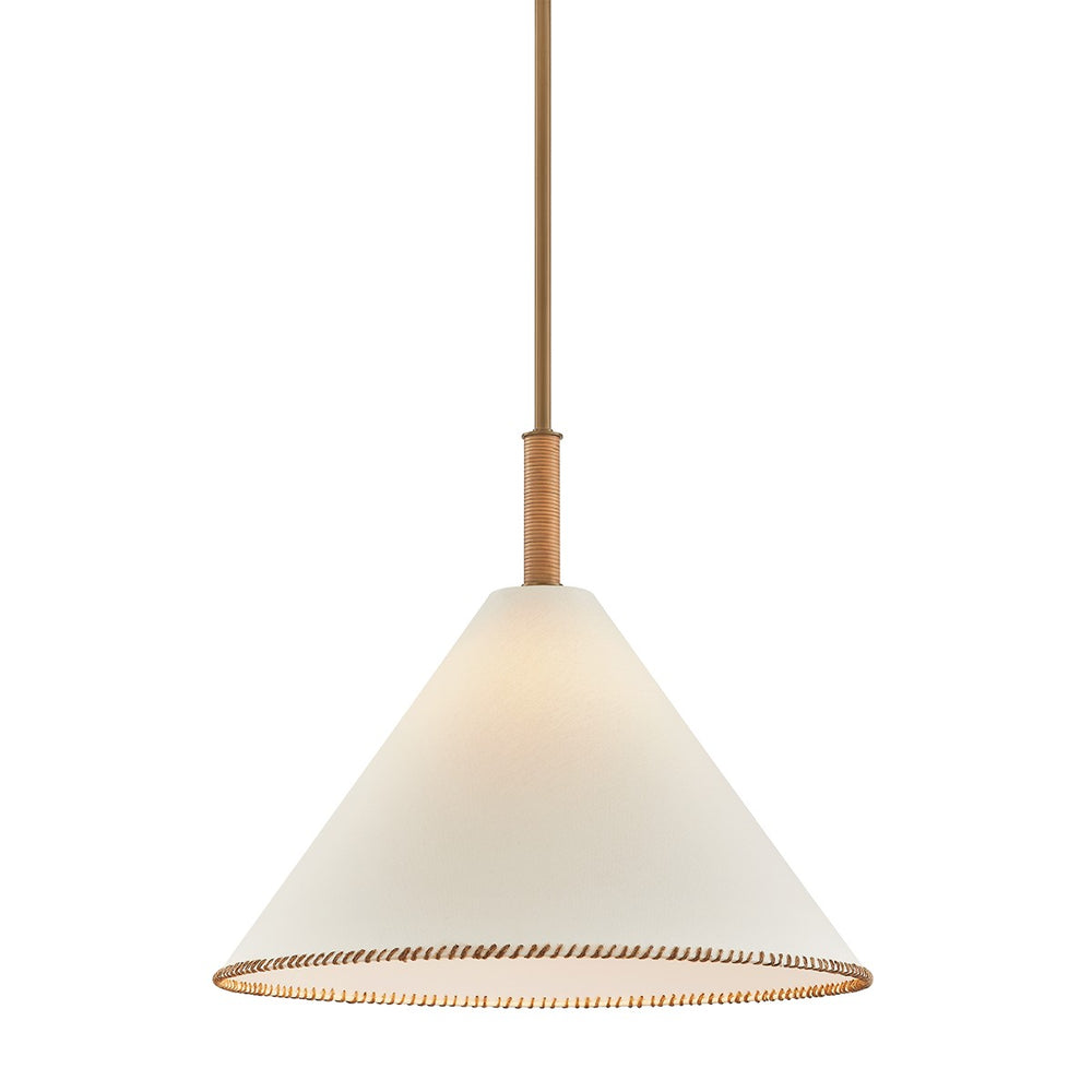 Troy Lighting Canada - One Light Pendant - Stoney - Patina Brass- Union Lighting Luminaires Decor