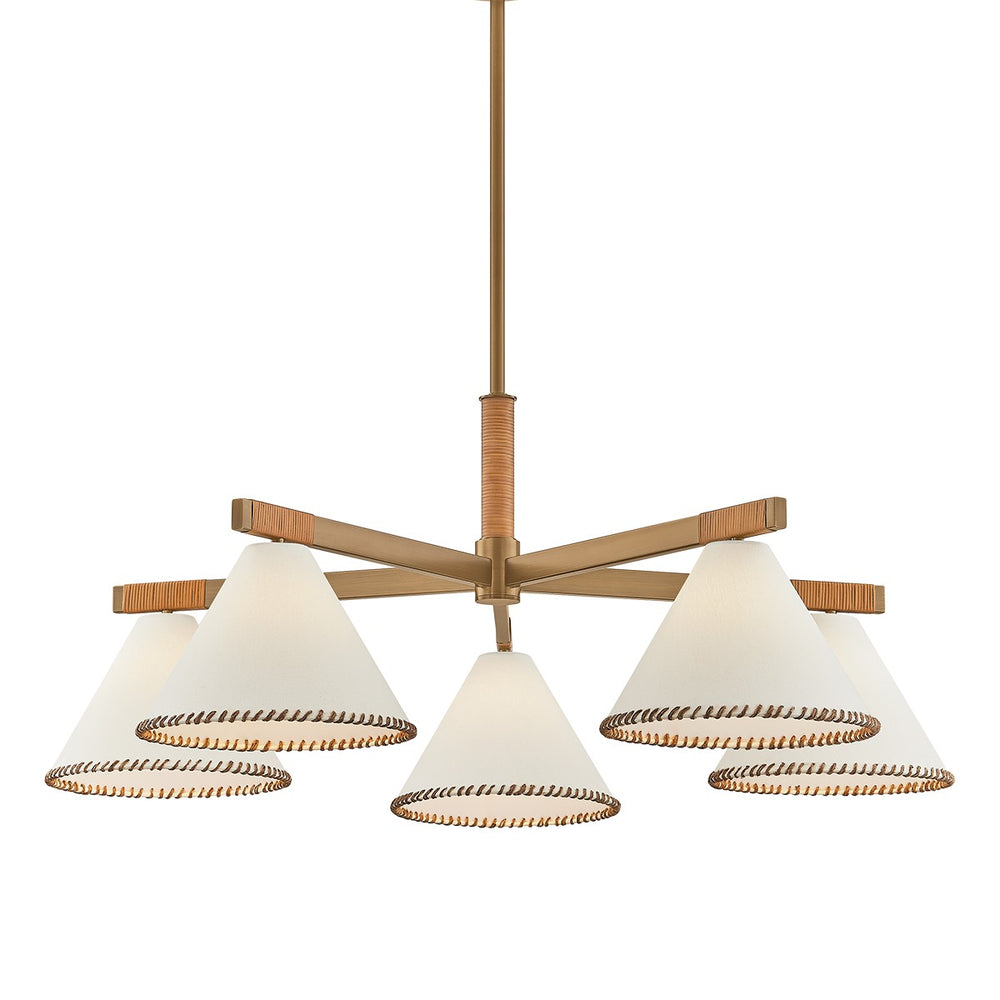 Troy Lighting Canada - Five Light Chandelier - Stoney - Patina Brass- Union Lighting Luminaires Decor