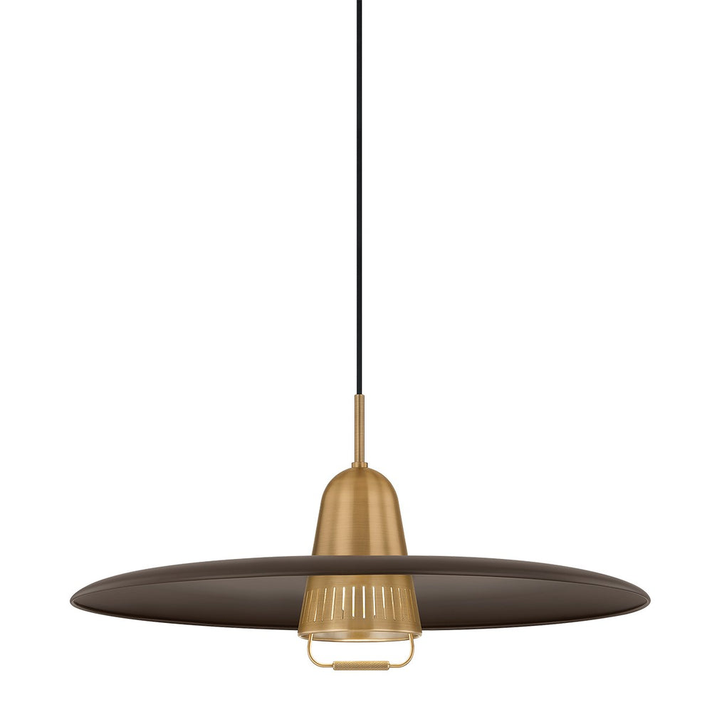 Troy Lighting Canada - One Light Pendant - Gilroy - Patina Brass- Union Lighting Luminaires Decor