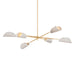 Troy Lighting Canada - Six Light Chandelier - Ken - Vintage Gold Leaf- Union Lighting Luminaires Decor