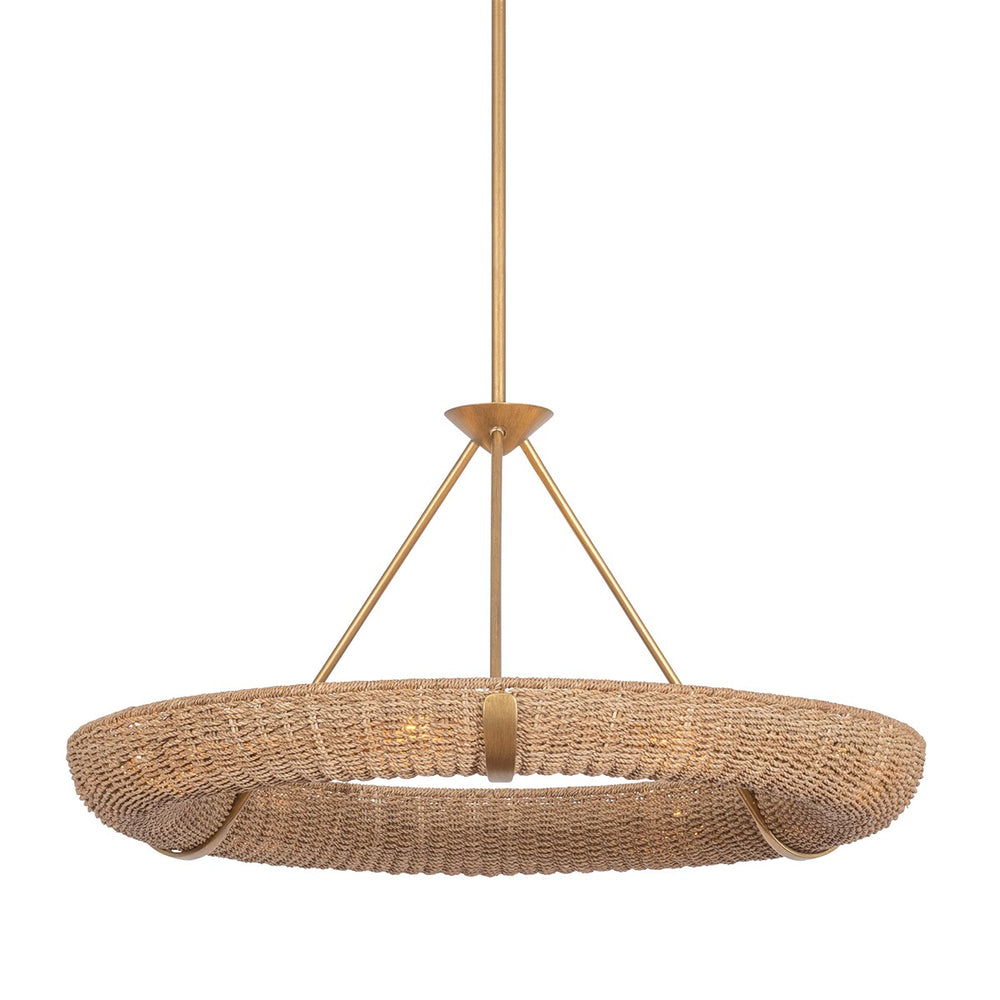 Troy Lighting Canada - Nine Light Chandelier - Floyd - Patina Gold Leaf- Union Lighting Luminaires Decor
