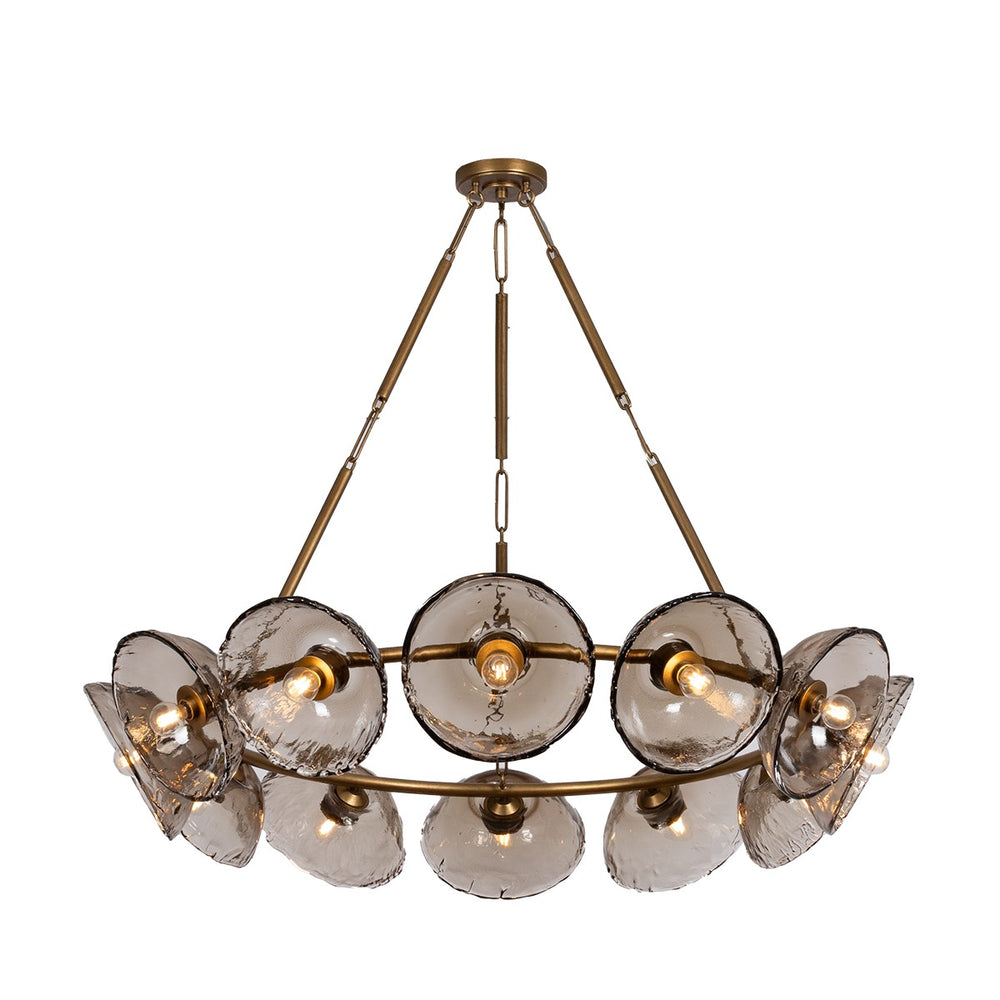 Troy Lighting Canada - 12 Light Chandelier - Diego - Patina Gold Leaf- Union Lighting Luminaires Decor