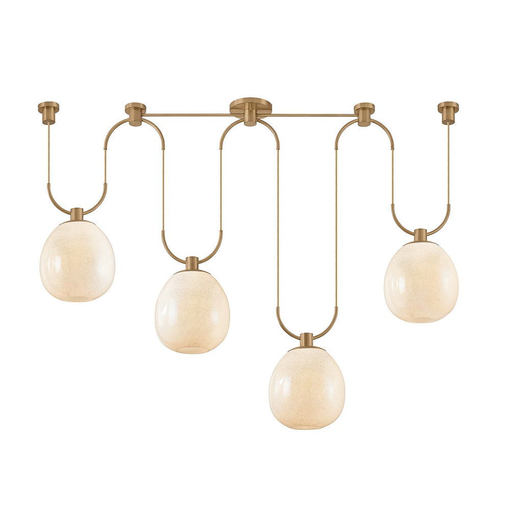 Troy Lighting Canada - Four Light Linear Pendant - Jove - Patina Brass- Union Lighting Luminaires Decor