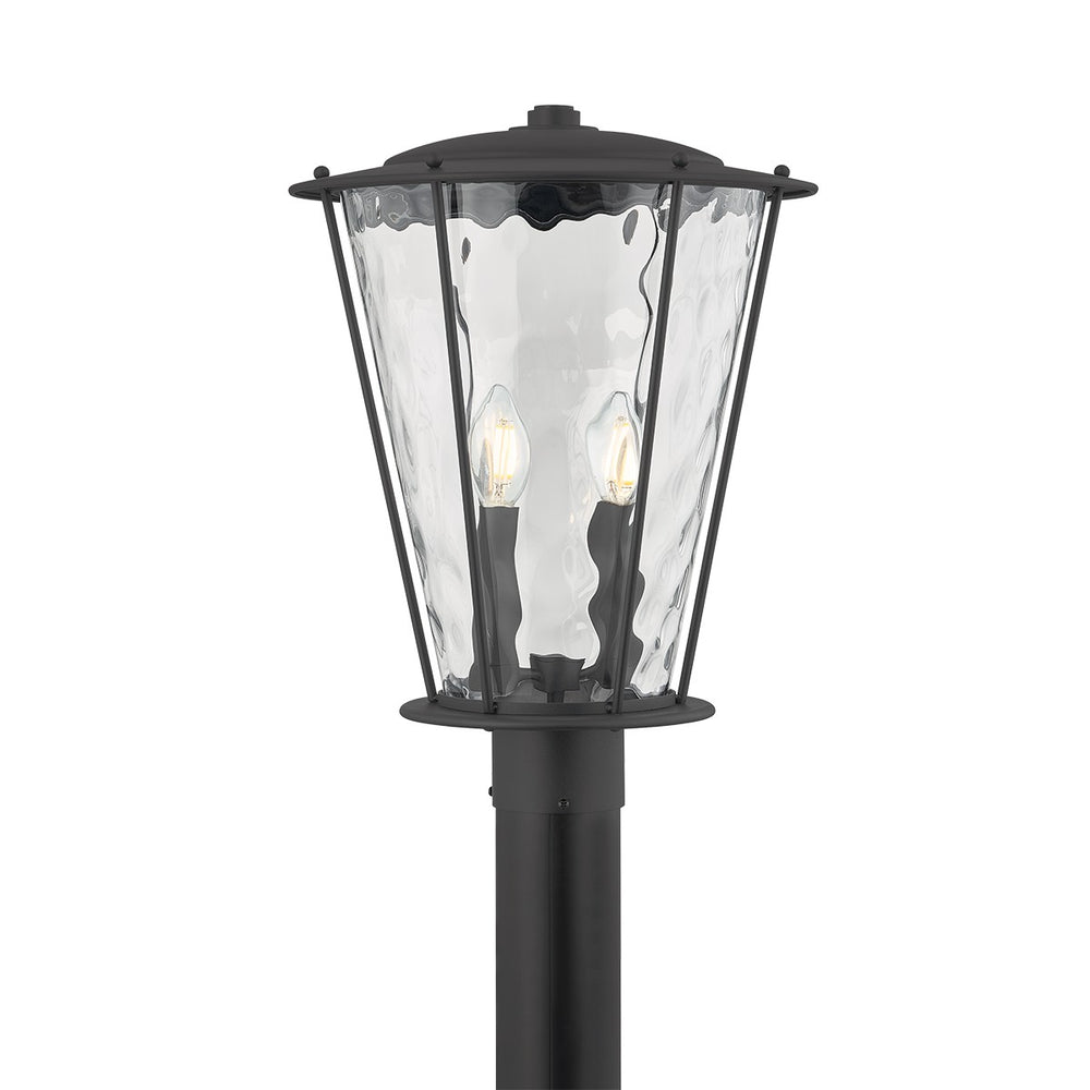 Troy Lighting Canada - Two Light Post Mount - Jantzen - Texture Black- Union Lighting Luminaires Decor