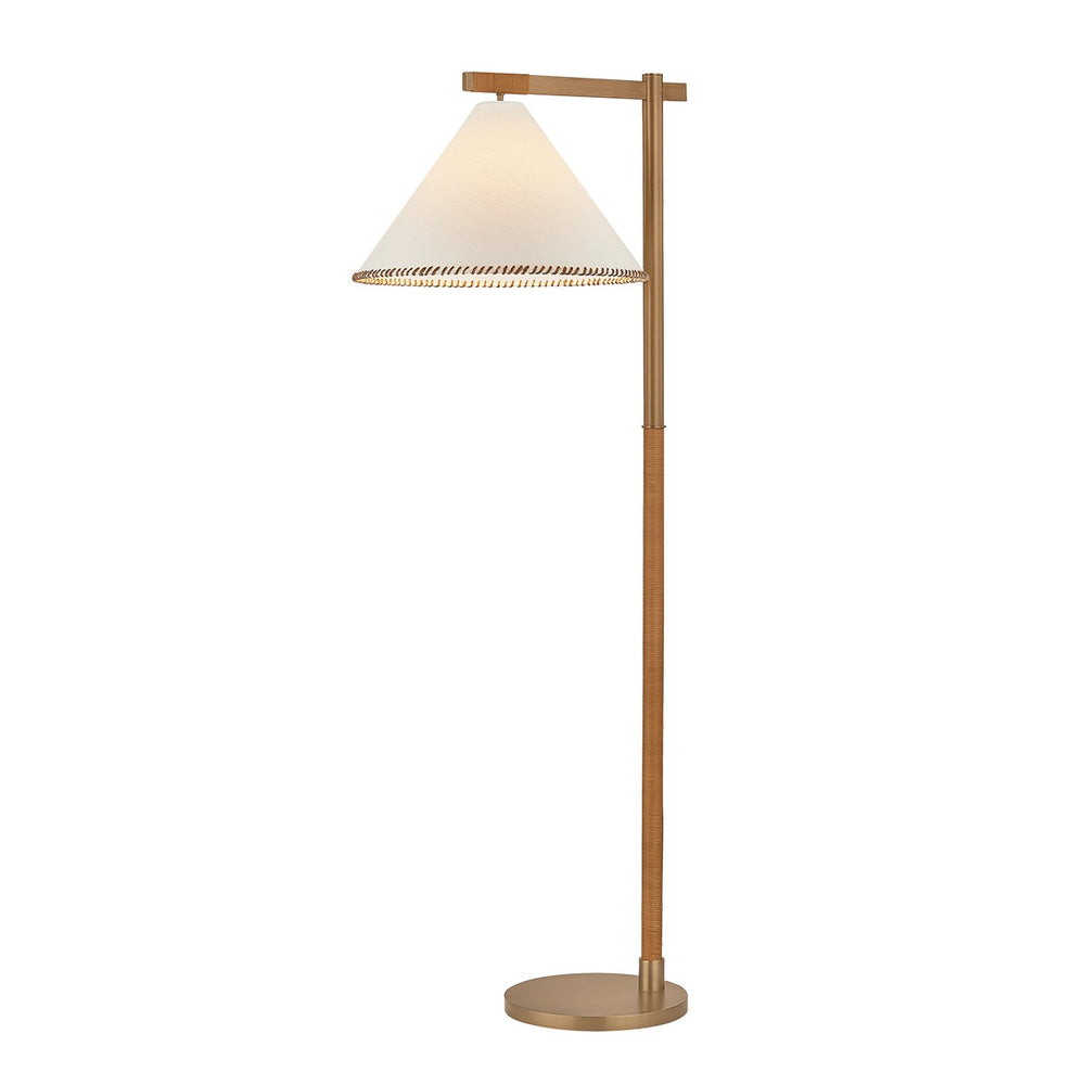 Troy Lighting Canada - One Light Floor Lamp - Stoney - Patina Brass- Union Lighting Luminaires Decor
